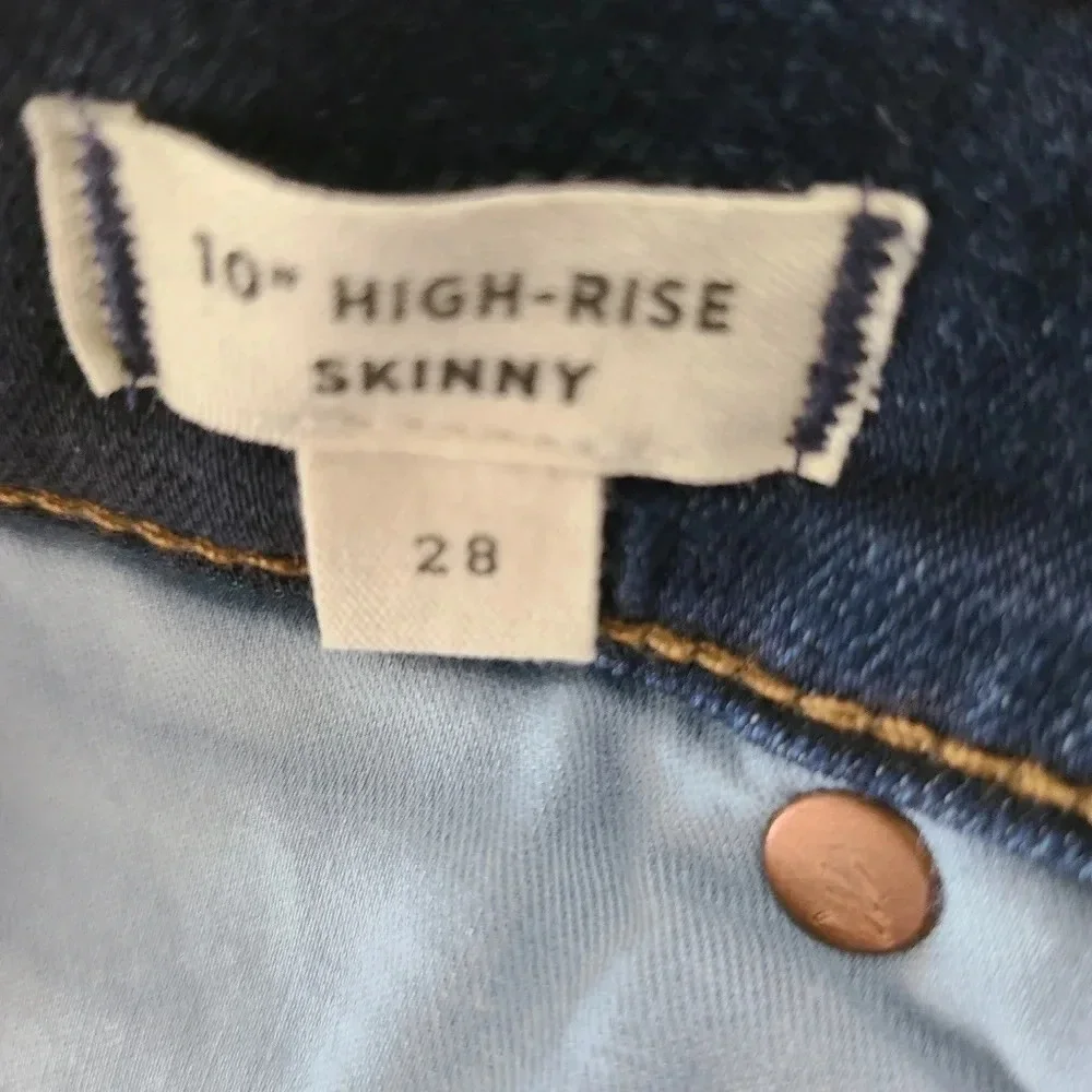New Madewell 10" High-Rise Skinny Jeans 28 - Picture 9 of 11